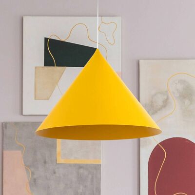 TK Lighting Cono 50cm Sárga Függőlámpa E27 - Mennyezeti Lámpa TK Lighting Cono 50cm Sárga Függőlámpa E27 - Mennyezeti Lámpa