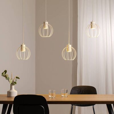 HELAM STARLIGHT függőlámpa, krémfehér, 4 lámpás, hossza 100 cm fém, Krém / borostyánsárga, Nappali / Étkező, fém HELAM STARLIGHT függőlámpa, krémfehér, 4 lámpás, hossza 100 cm fém, Krém / borostyánsárga, Nappali / Étkező, fém