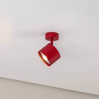 Argon Chloe állítható mennyezeti spotlámpa, 1 izzóval, piros, dimmelhető, Piros, Nappali / Étkező, fém, Modern Argon Chloe állítható mennyezeti spotlámpa, 1 izzóval, piros, dimmelhető, Piros, Nappali / Étkező, fém, Modern