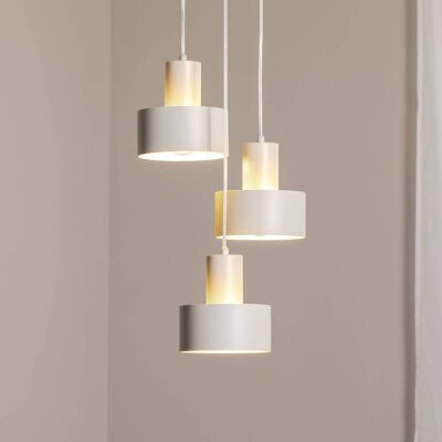 Sigma Lógó világítás Rif 3, taupe, kerek, 3 izzós, Ø 33 cm, acél, dimmelhető, Krém / borostyánsárga, Nappali / Étkező, fém, Modern Sigma Lógó világítás Rif 3, taupe, kerek, 3 izzós, Ø 33 cm, acél, dimmelhető, Krém / borostyánsárga, Nappali / Étkező, fém, Modern