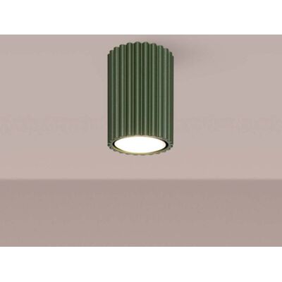 SOLLUX LIGHTING ALORA mennyezeti világítás, olajzöld, Ø 7 cm, fém, GU10, dimmelhető, Zöld, Nappali / Étkező, Alumínium SOLLUX LIGHTING ALORA mennyezeti világítás, olajzöld, Ø 7 cm, fém, GU10, dimmelhető, Zöld, Nappali / Étkező, Alumínium