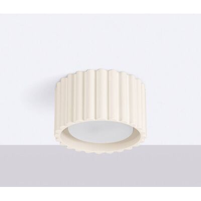 SOLLUX LIGHTING RIBLA mennyezeti világítás, bézs, Ø 10 cm, fém, GX53, dimmelhető, Krém / borostyánsárga, Nappali / Étkező, Alumínium SOLLUX LIGHTING RIBLA mennyezeti világítás, bézs, Ø 10 cm, fém, GX53, dimmelhető, Krém / borostyánsárga, Nappali / Étkező, Alumínium