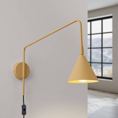 SOLLUX LIGHTING LYS fali világítás, arany színű, Ø 14 cm, fém, dugasz, E14, Sárgaréz / arany, Nappali / Étkező, fém, Skandináv SOLLUX LIGHTING LYS fali világítás, arany színű, Ø 14 cm, fém, dugasz, E14, Sárgaréz / arany, Nappali / Étkező, fém, Skandináv