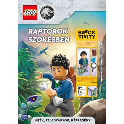 Lego Jurassic World: Raptorok szökésben - Kenji a felszerelésével és egy raptorbébi Lego Jurassic World: Raptorok szökésben - Kenji a felszerelésével és egy raptorbébi