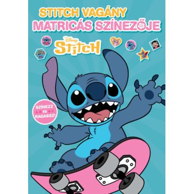 Disney - Stitch vagány matricás színezője - Színező és foglalkoztató Disney - Stitch vagány matricás színezője - Színező és foglalkoztató