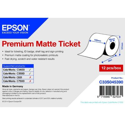 Epson S045390 prémium matt papírtekercs (C33S045390) Epson S045390 prémium matt papírtekercs (C33S045390)