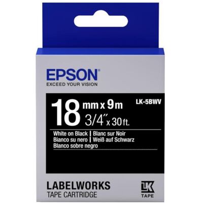 Epson LabelWorks LK-5BWV szalagkazetta (C53S655014) Epson LabelWorks LK-5BWV szalagkazetta (C53S655014)
