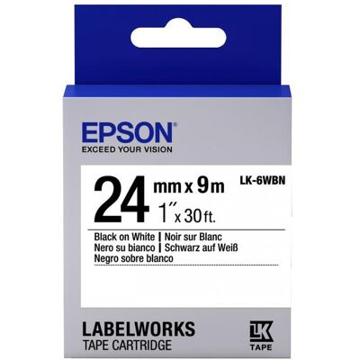 Epson LabelWorks LK-6WBN szalagkazetta (C53S656006) Epson LabelWorks LK-6WBN szalagkazetta (C53S656006)