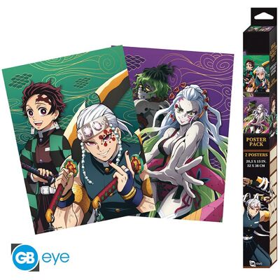 Demon Slayer - Entertainment District 2db-os poszter szett Demon Slayer - Entertainment District 2db-os poszter szett
