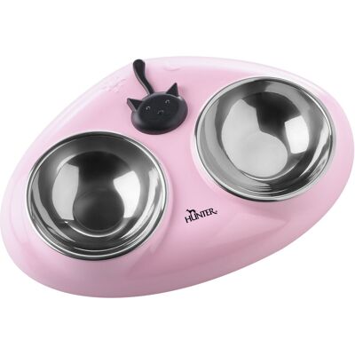 Hunter Melamine feeding bar Moulins etetőtál 2 x 150 ml pink Hunter Melamine feeding bar Moulins etetőtál 2 x 150 ml pink