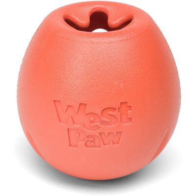 West Paw Echo Rumbl kutyajáték - 10 cm - narancssárga West Paw Echo Rumbl kutyajáték - 10 cm - narancssárga