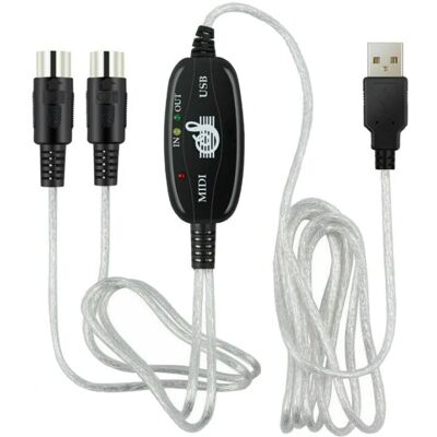 Trendibo USB MIDI kábel USB MIDI adapter Trendibo USB MIDI kábel USB MIDI adapter
