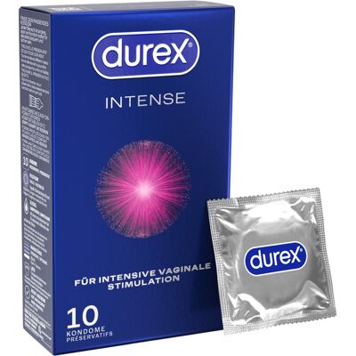Durex Intense Orgasmic - bordás, pontozott stimuláló óvszer (10 db) Durex Intense Orgasmic - bordás, pontozott stimuláló óvszer (10 db)
