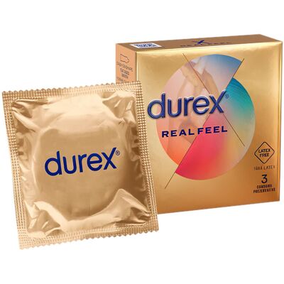 Durex Real Feel - latexmentes óvszer (3 db) Durex Real Feel - latexmentes óvszer (3 db)