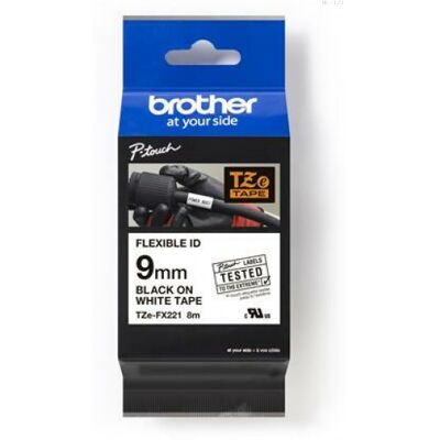 Brother TZe-FX221 9 mm széles 8m hosszú szalagkazetta Brother TZe-FX221 9 mm széles 8m hosszú szalagkazetta
