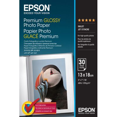 Epson prémium fényes fotópapír (10x18, 30 lap, 255g) Epson prémium fényes fotópapír (10x18, 30 lap, 255g)