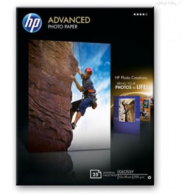 HP 13x18 Fényes Fotópapír 25lap 250g (Eredeti) HP 13x18 Fényes Fotópapír 25lap 250g (Eredeti)