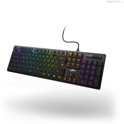 Hama uRage Exodus 910 Low Profile vezetékes gamer billentyűzet, mechanikus, red switch (217834) Hama uRage Exodus 910 Low Profile vezetékes gamer billentyűzet, mechanikus, red switch (217834)