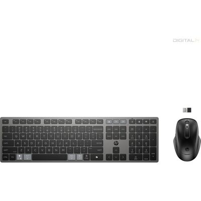 HP 725 többeszközös tölthető vezeték nélküli billentyűzet és egér;2,4 GHz-es vezeték nélküli kapcsolat; BluetoothR; Tápellátás szuperkondenzátorral; Üzemidő: akár 2 hónap; Több eszközzel használható; HP 725 többeszközös tölthető vezeték nélküli billentyűzet és egér;2,4 GHz-es vezeték nélküli kapcsolat; BluetoothR; Tápellátás szuperkondenzátorral; Üzemidő: akár 2 hónap; Több eszközzel használható;