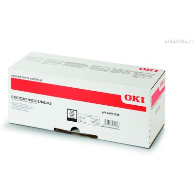 Oki C301/C321 Toner Black 2200 oldalra Oki C301/C321 Toner Black 2200 oldalra
