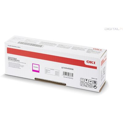 Oki C532/C542 High Toner Magenta 6000 oldalra Oki C532/C542 High Toner Magenta 6000 oldalra