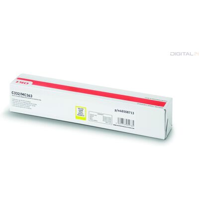 Oki C332/MC363 Toner Sárga 1500 oldalra Oki C332/MC363 Toner Sárga 1500 oldalra