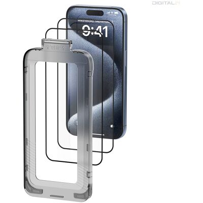 Vention KUKTCA-30 edzett üveg az iPhone 15 Pro-hoz + alkalmazó Vention KUKTCA-30 edzett üveg az iPhone 15 Pro-hoz + alkalmazó