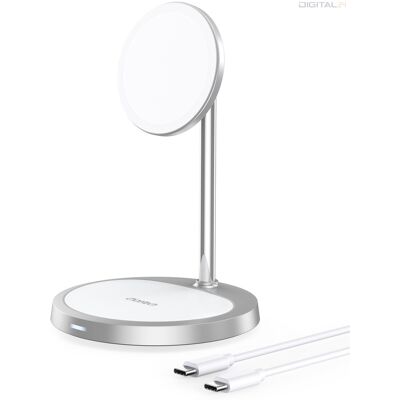 CHOETECH T575-F Ezüst vezeték nélküli töltőállvány - Kompatibilis MagSafe CHOETECH T575-F Ezüst vezeték nélküli töltőállvány - Kompatibilis MagSafe