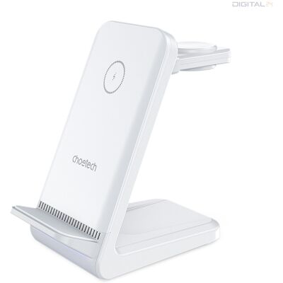 Choetech 3-1ben (Mágneses Wireless,fehér), töltő Choetech 3-1ben (Mágneses Wireless,fehér), töltő