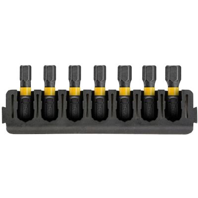 DEWALT Tartozékkészlet, 25 mm 7 részes hegytartó DEWALT Tartozékkészlet, 25 mm 7 részes hegytartó