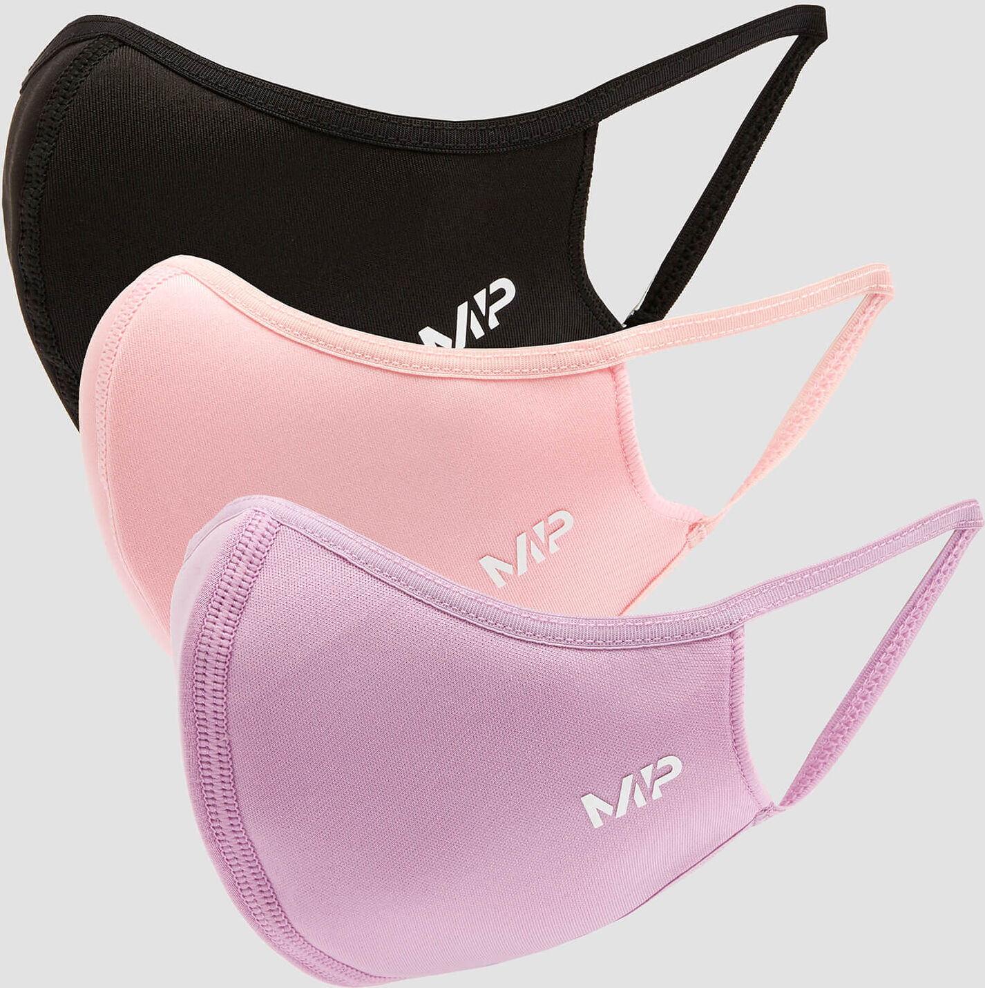 MP Curve Mask (3 Pack) - Black/Geranium Pink/Lilac - M/L