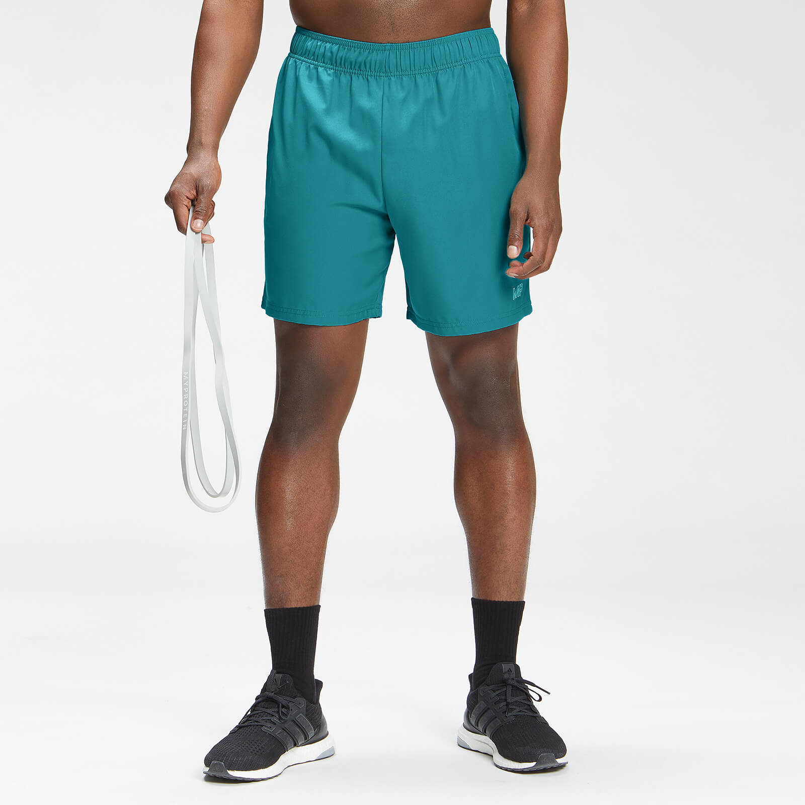 MP Men's Repeat Mark Graphic Training Shorts   Teal   MP - XXS