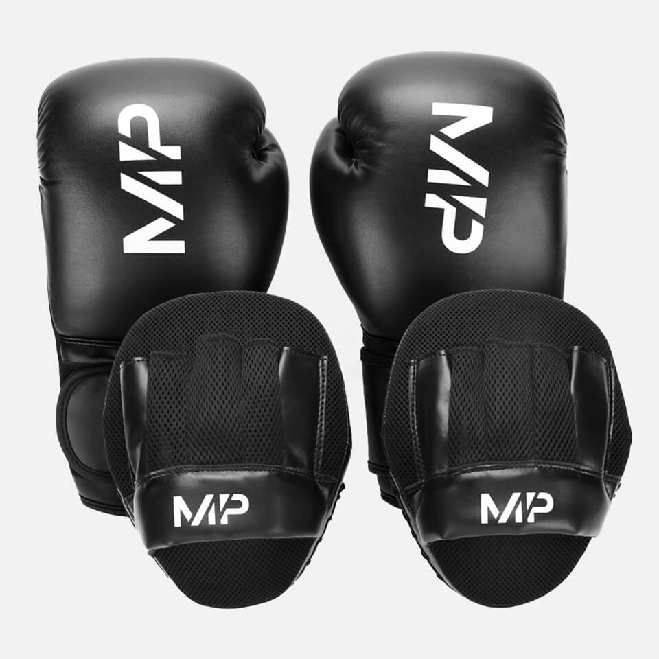 MP Boxing Gloves and Pads Bundle - Black - 12oz