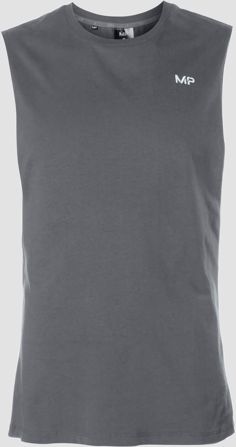 MP Men's Essentials Drop Armhole Tank Top - Carbon - S