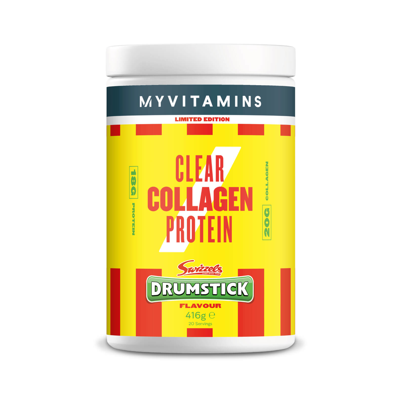 Myvitamins Clear Collagen — Drumstick (Swizzels) - 20servings - Drumstick