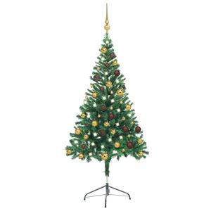 vidaXL Artificial Christmas Tree with LEDs&Ball Set 150cm 380 Branches