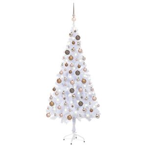 vidaXL Artificial Christmas Tree with LEDs&Ball Set 180cm 620 Branches