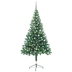 vidaXL Artificial Christmas Tree with LEDs&Ball Set 150cm 380 Branches