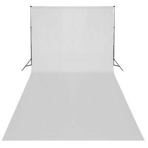 vidaXL Backdrop Cotton White 600x300 cm