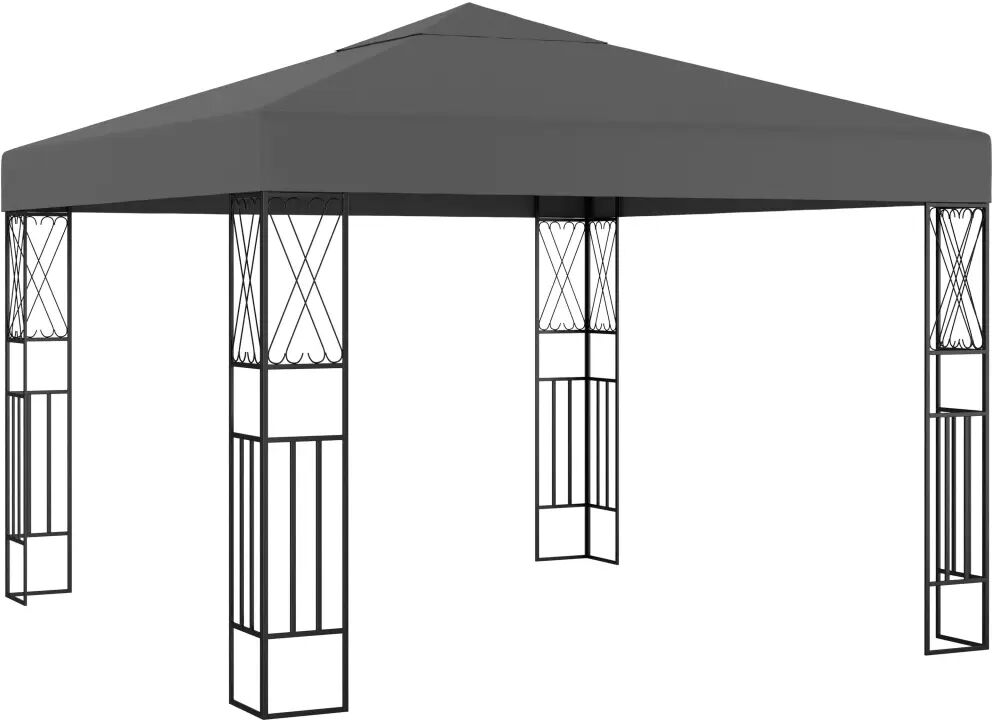 vidaXL Gazebo 3x3 m Anthracite Fabric