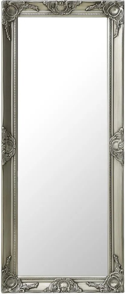 vidaXL Wall Mirror Baroque Style 50x120 cm Silver