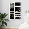 vidaXL Mirror Jewellery Cabinet Wall Mounted White 37.5x10x106 cm