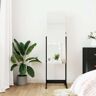 vidaXL Mirror Jewellery Cabinet Free Standing Black 42x38x152 cm