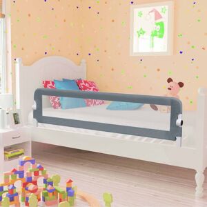 vidaXL Toddler Safety Bed Rail Grey 150x42 cm Polyester