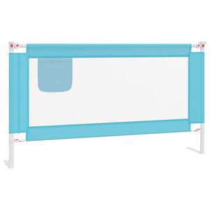 vidaXL Toddler Safety Bed Rail Blue 150x25 cm Fabric
