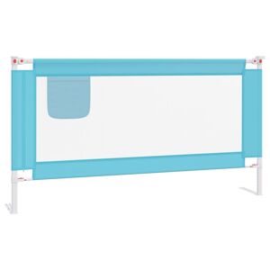 vidaXL Toddler Safety Bed Rail Blue 160x25 cm Fabric