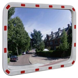 vidaXL Convex Traffic Mirror Rectangle 60 x 80 cm with Reflectors