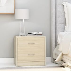 vidaXL Bedside Cabinets 2 pcs Sonoma Oak 40x30x40 cm Engineered Wood