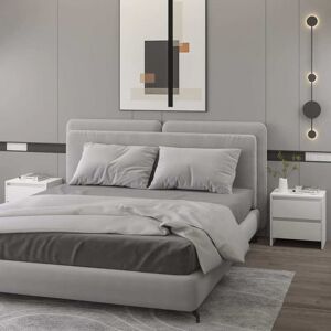 vidaXL Bedside Cabinets 2 pcs White 45x34.5x44.5 cm Engineered Wood
