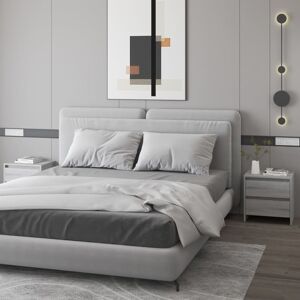 vidaXL Bedside Cabinets 2 pcs Grey Sonoma 45x34.5x44.5 cm Engineered Wood